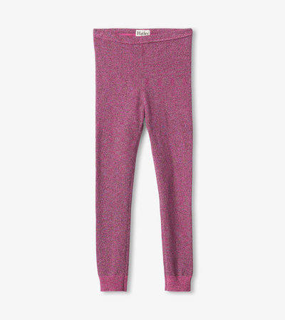  Lands' End Girls Sparkle Fleece Lined Leggings Hot Pink Doodle  Heart Kids Large: Clothing, Shoes & Jewelry