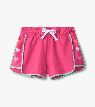 Girls Pink Quick Dry Shorts