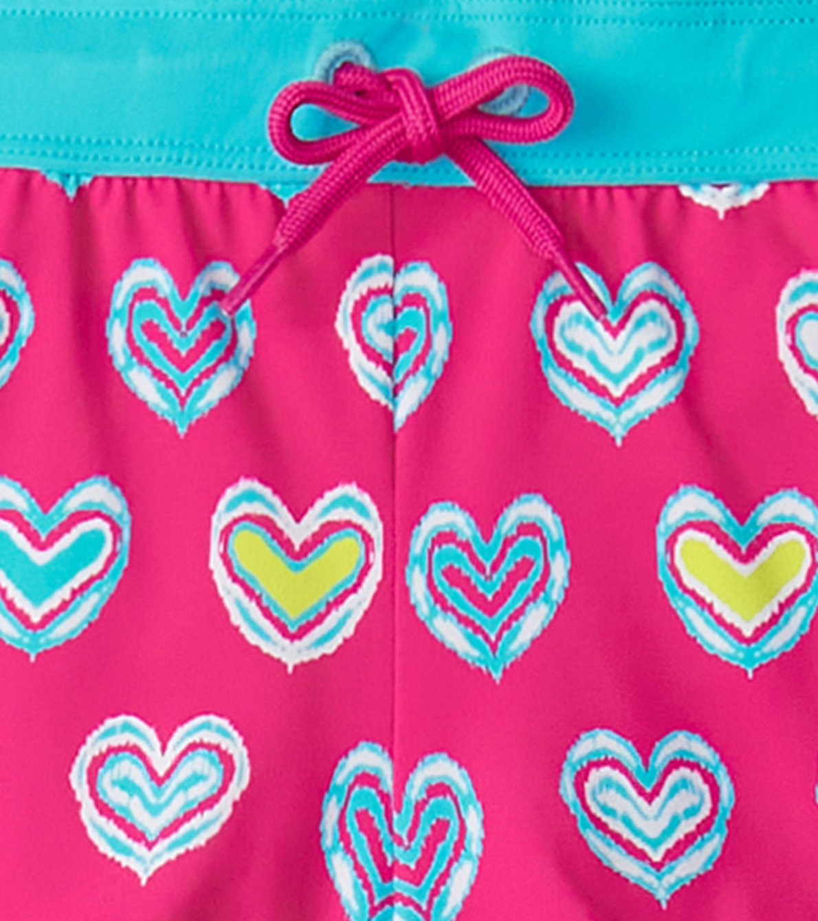 View larger image of Girls Pink Shibori Swim Shorts