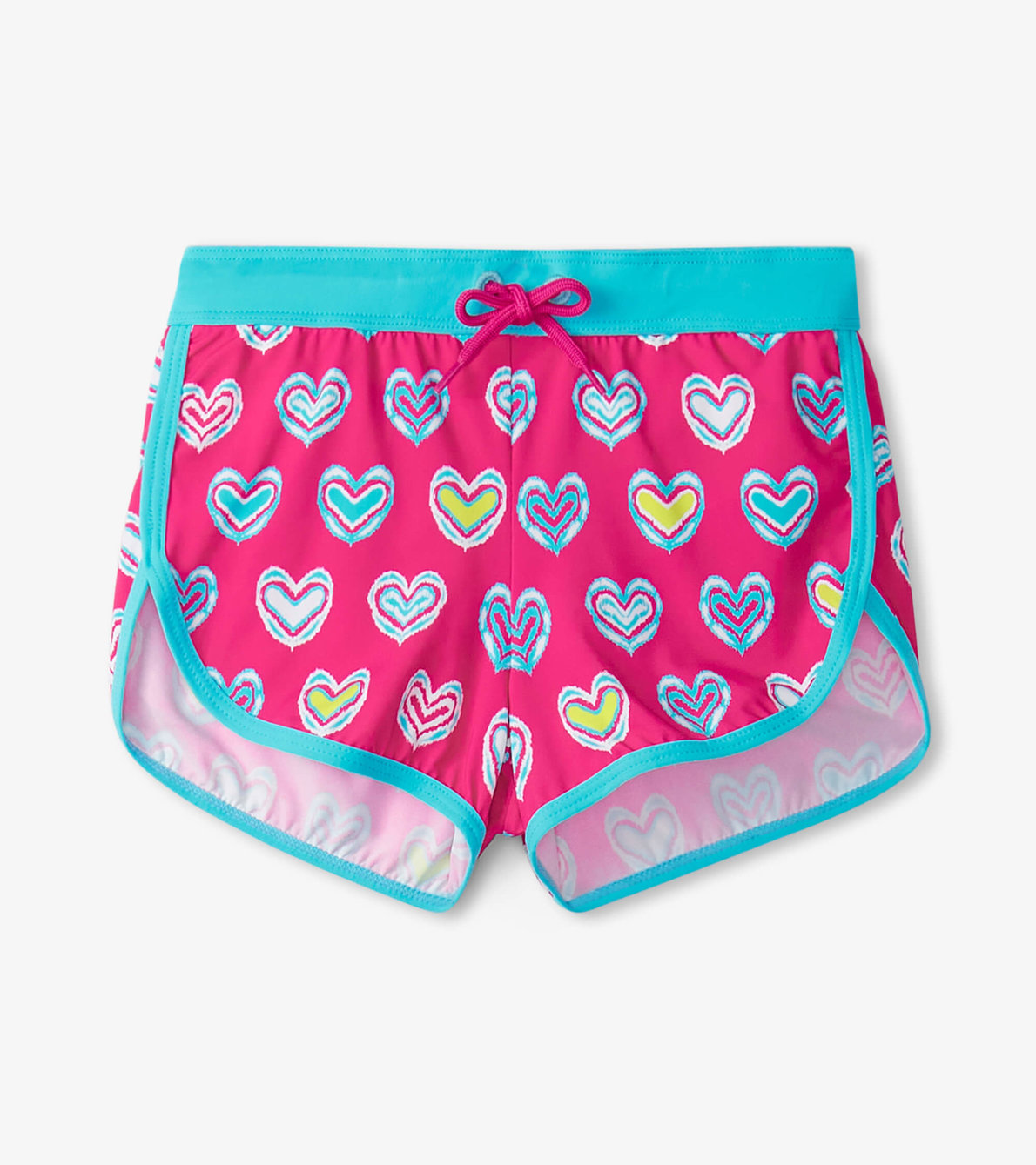 View larger image of Girls Pink Shibori Swim Shorts