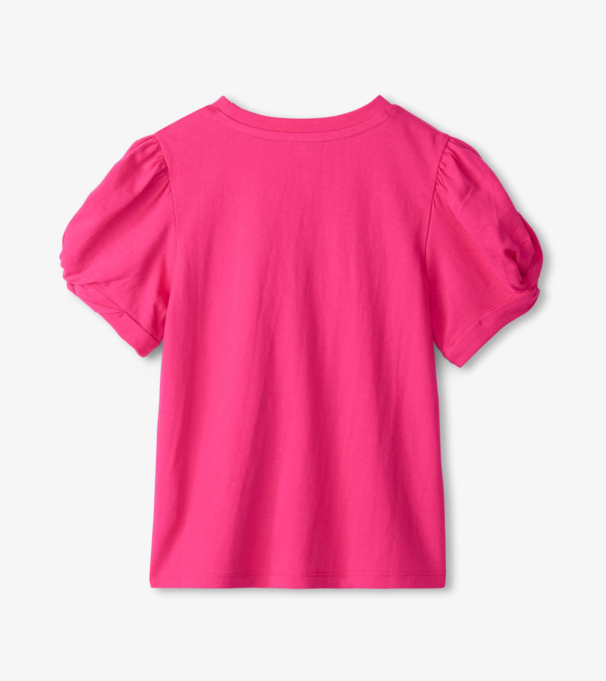 Agrandir l'image de T-shirt à manches torsadées – Fuchsia