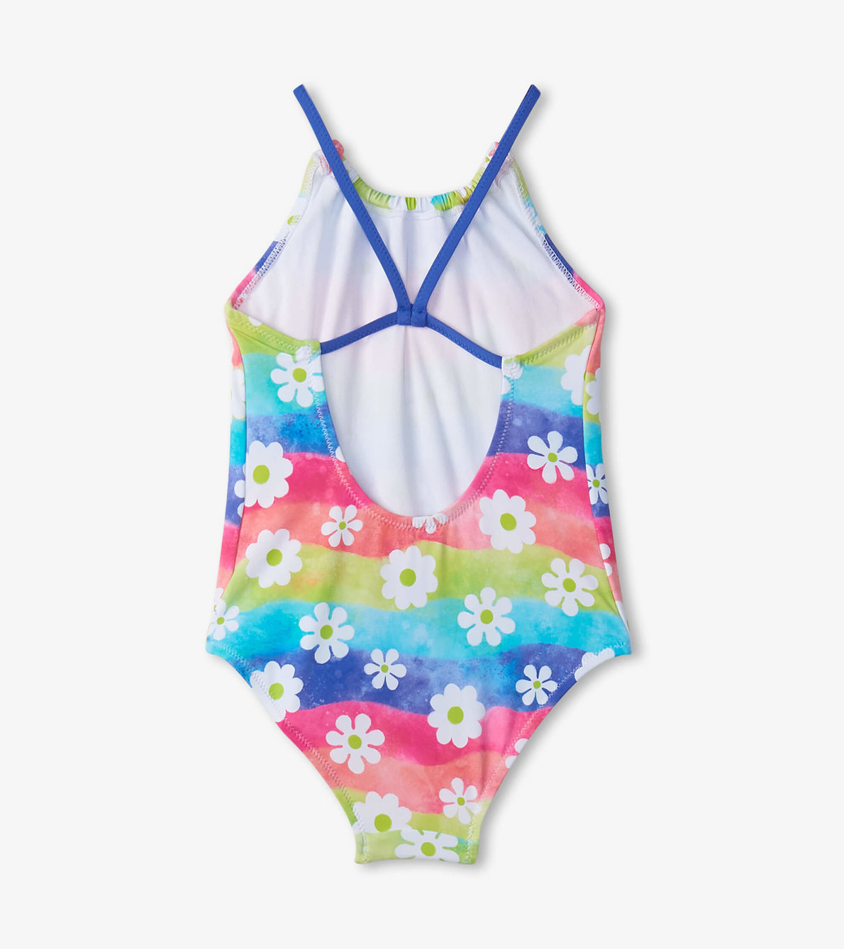 View larger image of Girls Rainbow Flower Gathered Swimsuit