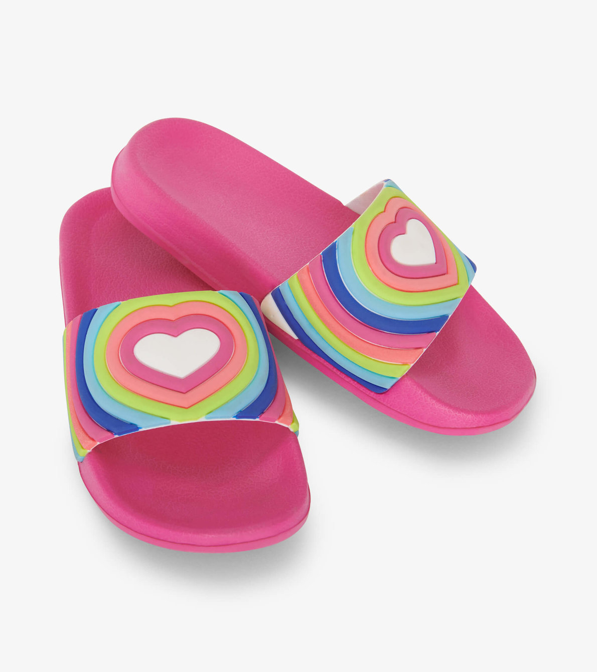 View larger image of Girls Rainbow Heart Slides