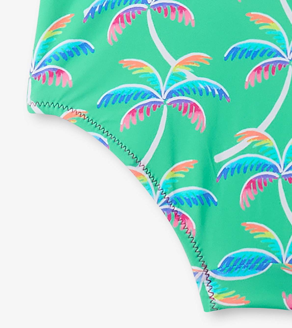View larger image of Girls Rainbow Palm Shoulder Shoulder Bow Swimsuit