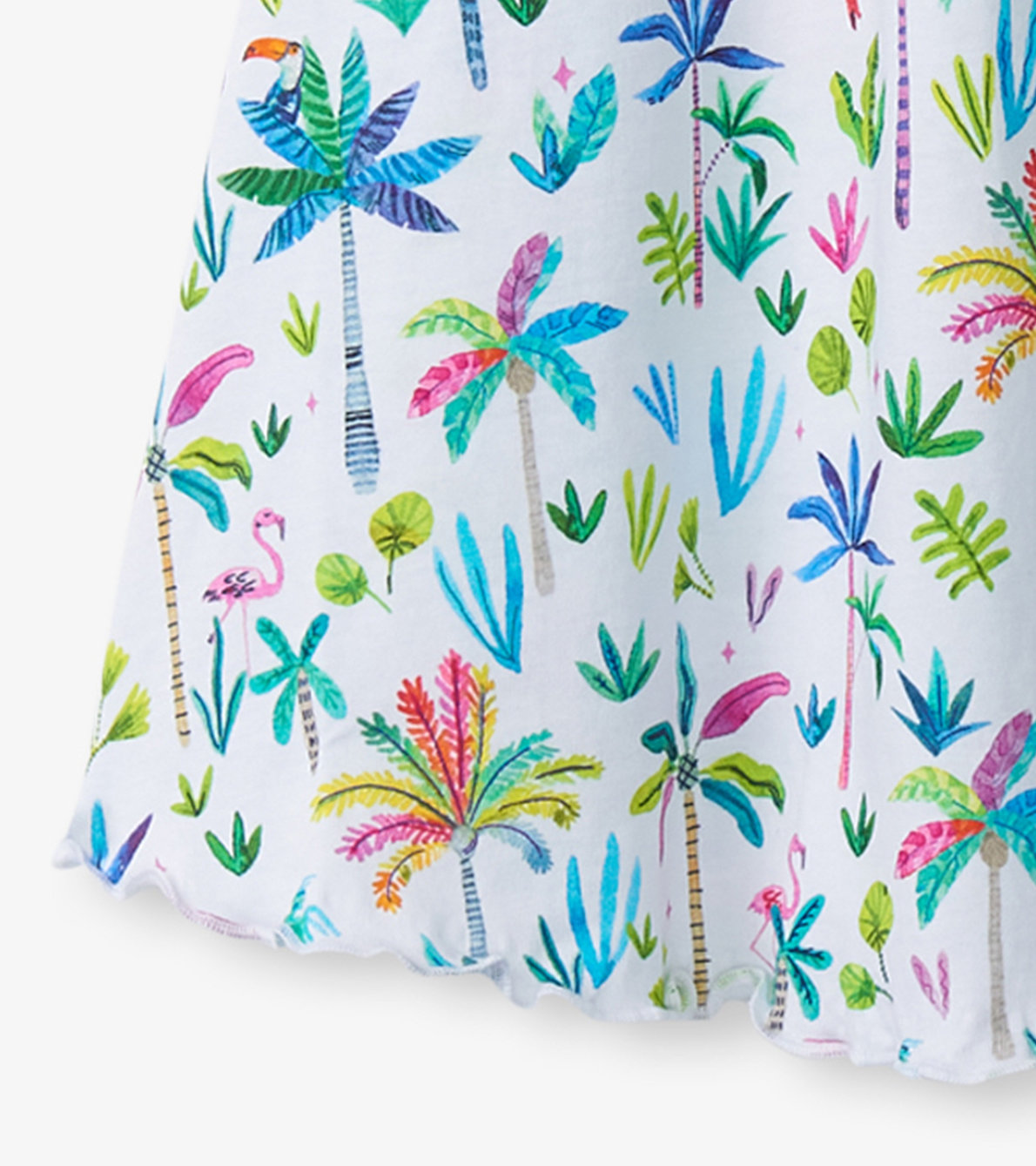 View larger image of Girls Rainbow Palms Trapeze Dress