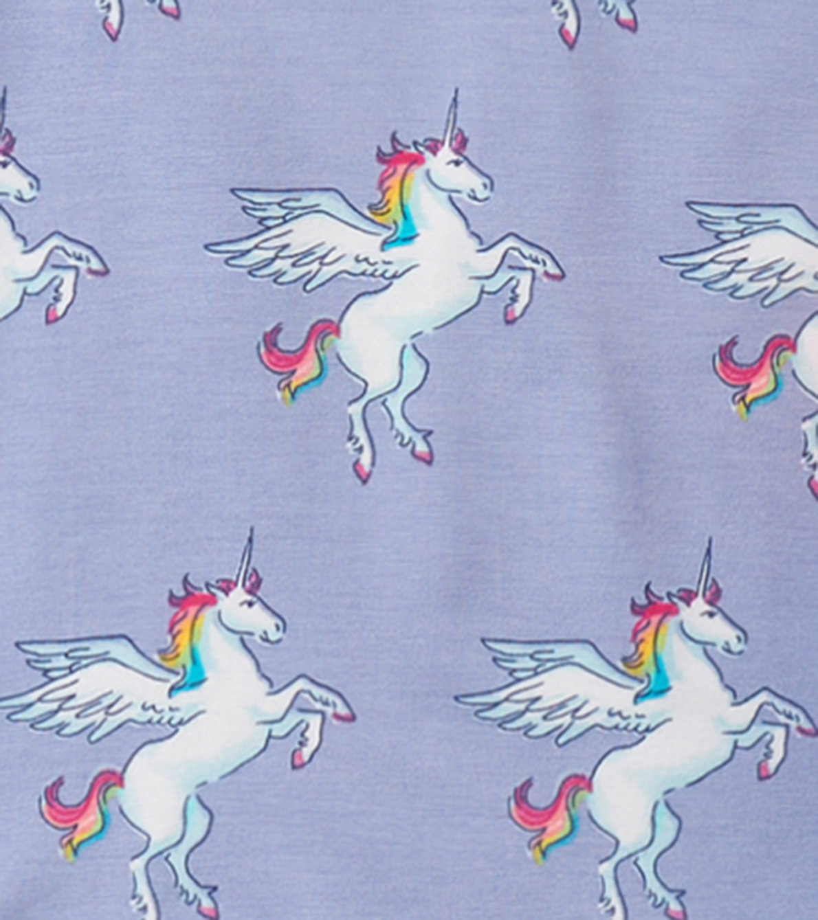 View larger image of Girls Rainbow Unicorn Bamboo Pajama Set