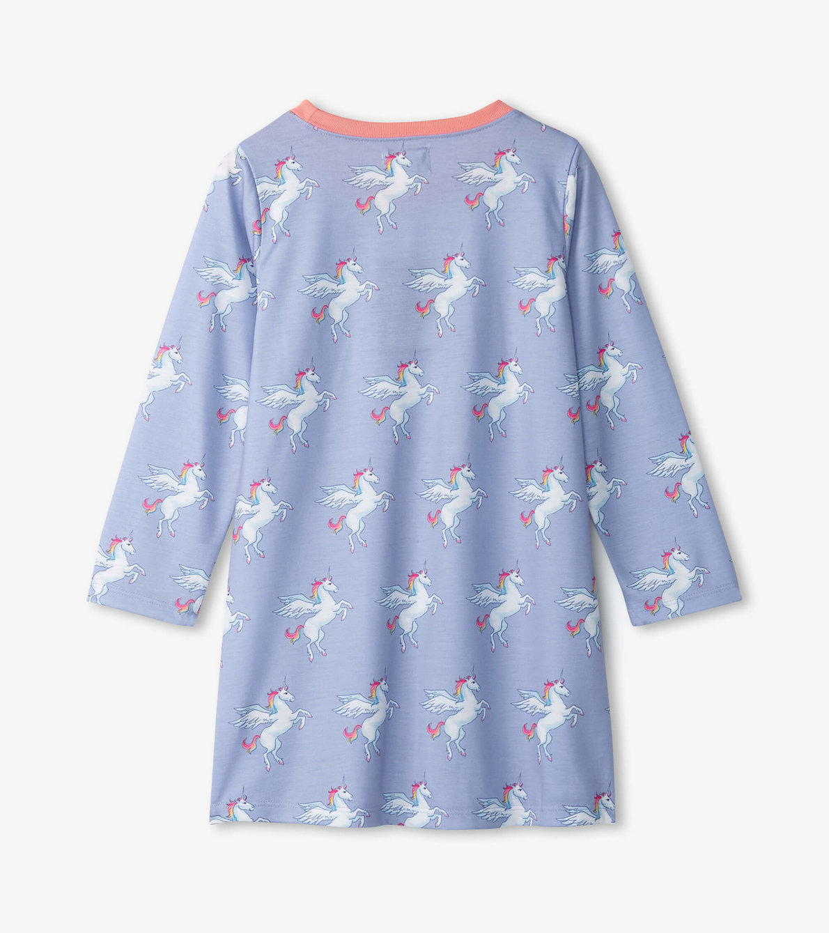 View larger image of Girls Rainbow Unicorn Long Sleeve Nightgown