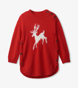 Girls Reindeer Sweater Tunic
