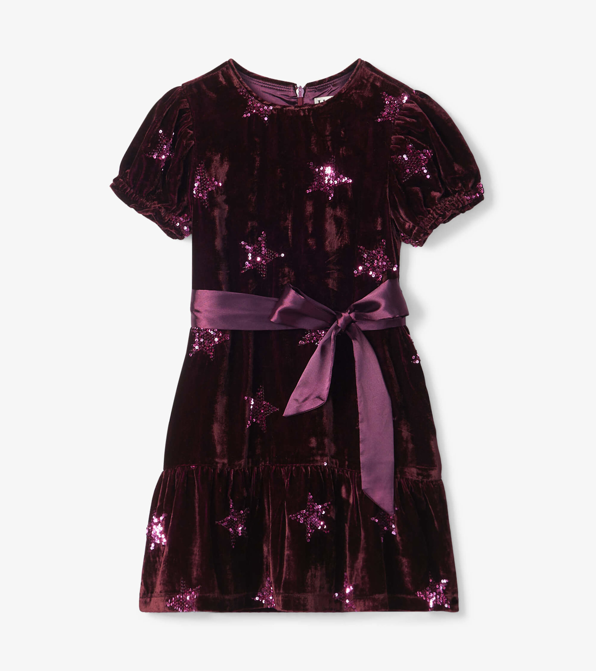 Buy Miss & Chief Girls Maroon Solid Sleeveless A Line Velvet Dress - Dresses  for Girls 19524844 | Myntra