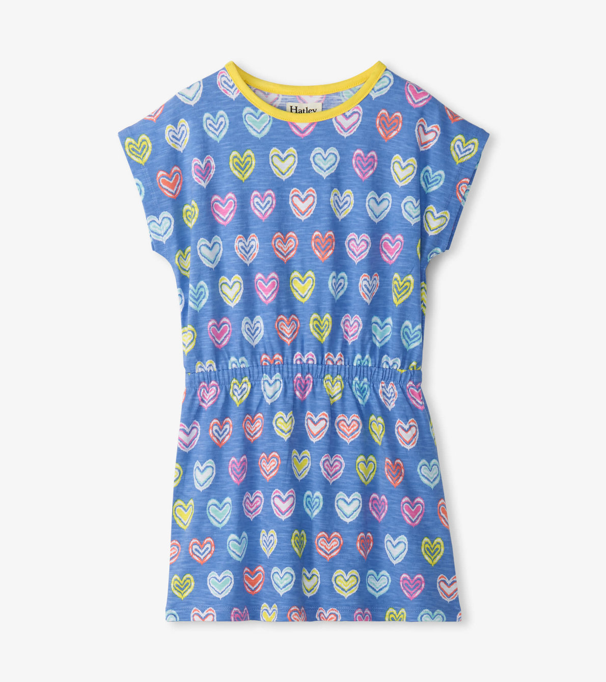 View larger image of Girls Shibori Hearts Relaxed Dress