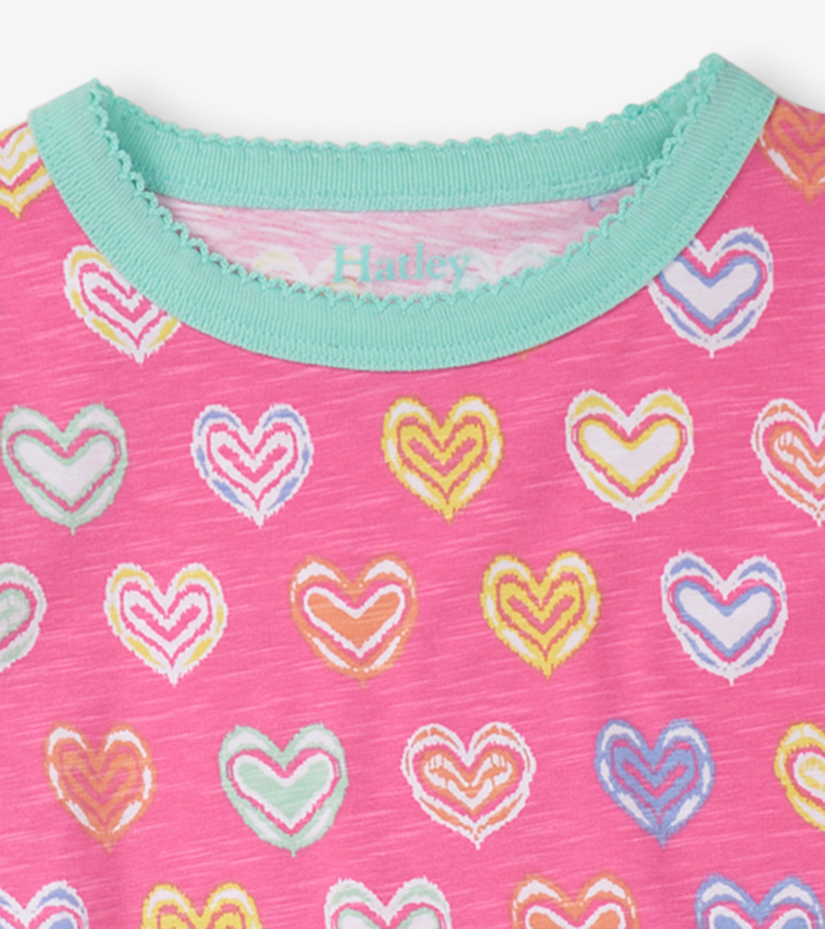 View larger image of Girls Shibori Hearts Short Pajama Set