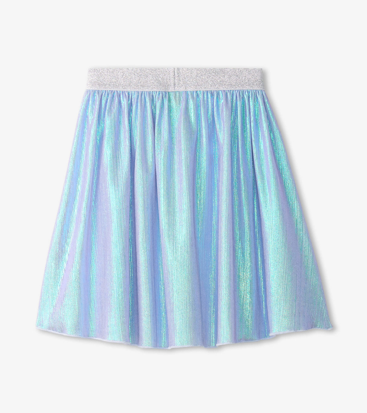 View larger image of Girls Silver Metallic Mid Length Skirt