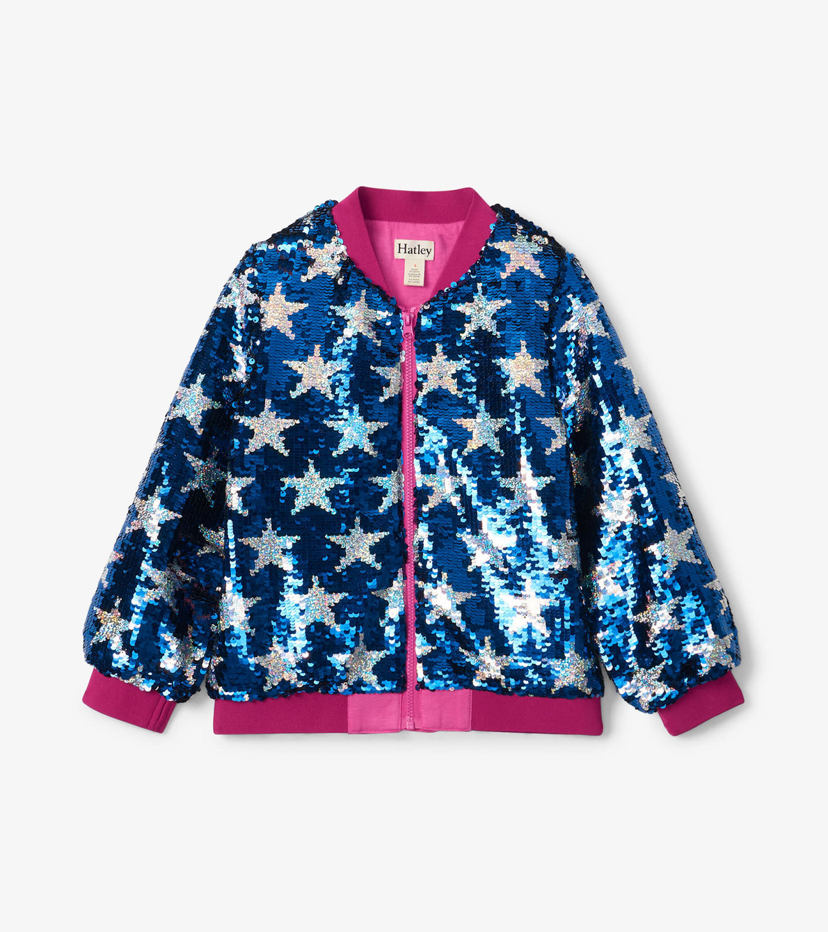 View larger image of Girls Star Power Sequins Bomber Jacket
