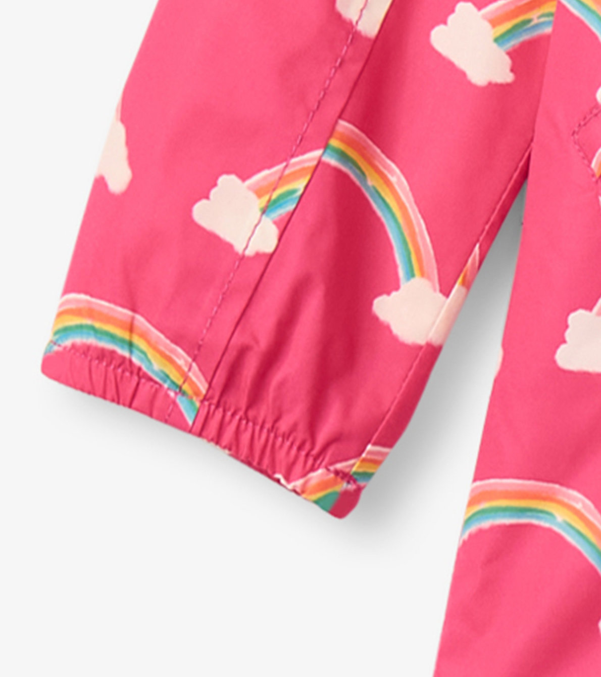 View larger image of Girls Summer Rainbow Zip-Up Lightweight Rain Jacket