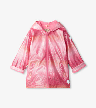Girls Summer Zip-Up Rain Jacket