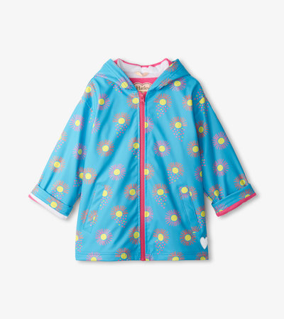 Girls Sunrays Zip-Up Raincoat