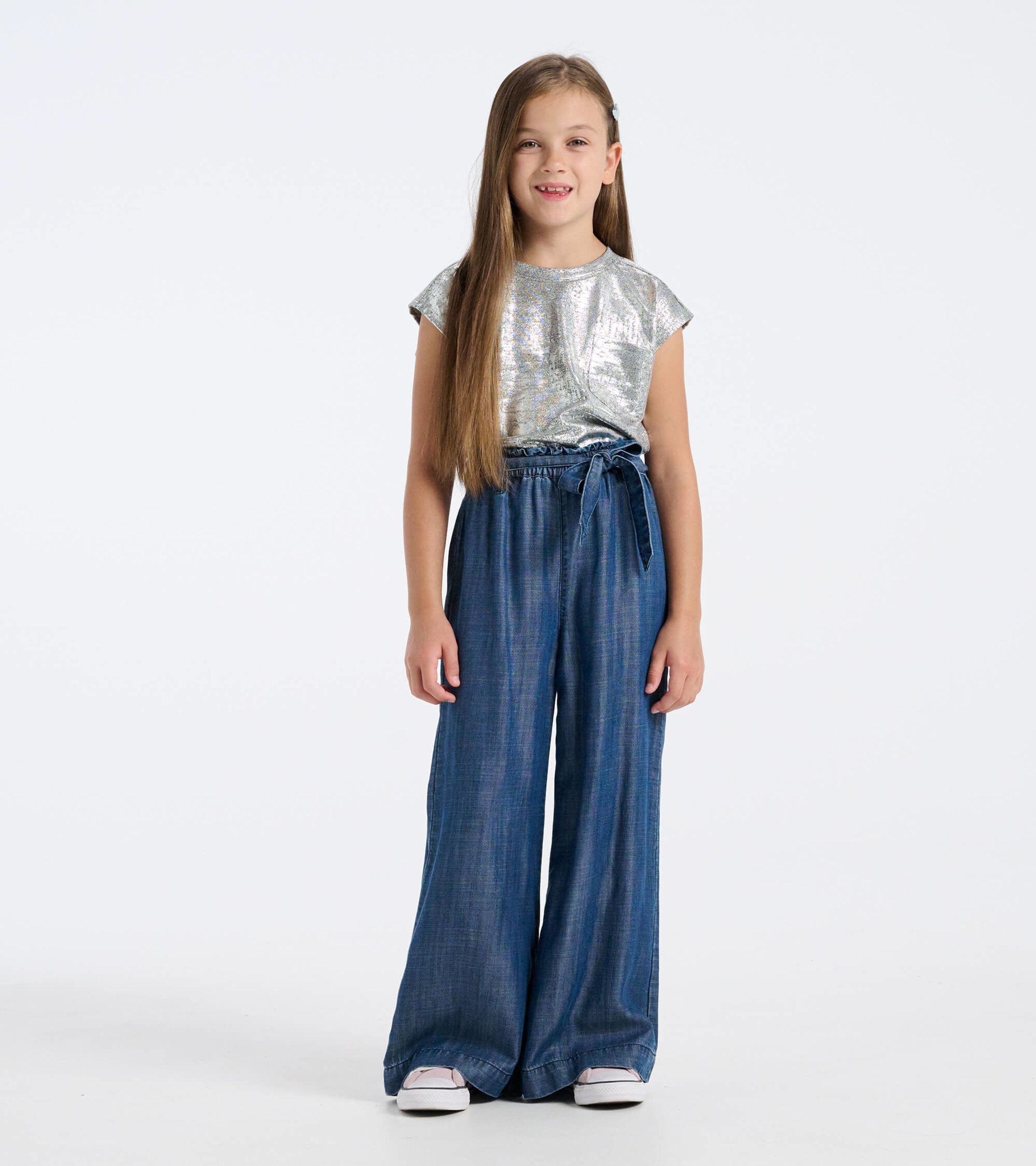 Baby Girl Wide Leg Jeans Kids Girls Denim Pants Children Outwear Long  Trousers Girl Clothing Fall Spring 90-160 - AliExpress