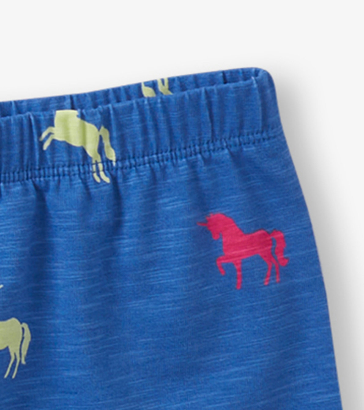 Agrandir l'image de Pyjama court en coton – Licornes fluorescentes