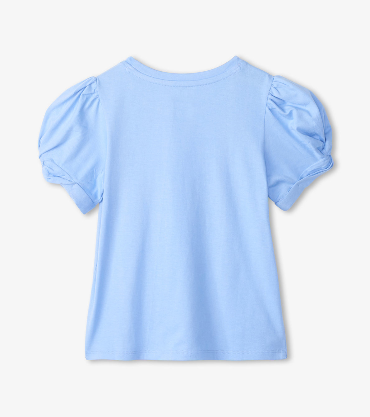 Agrandir l'image de T-shirt à manches torsadées – Bleu Vista