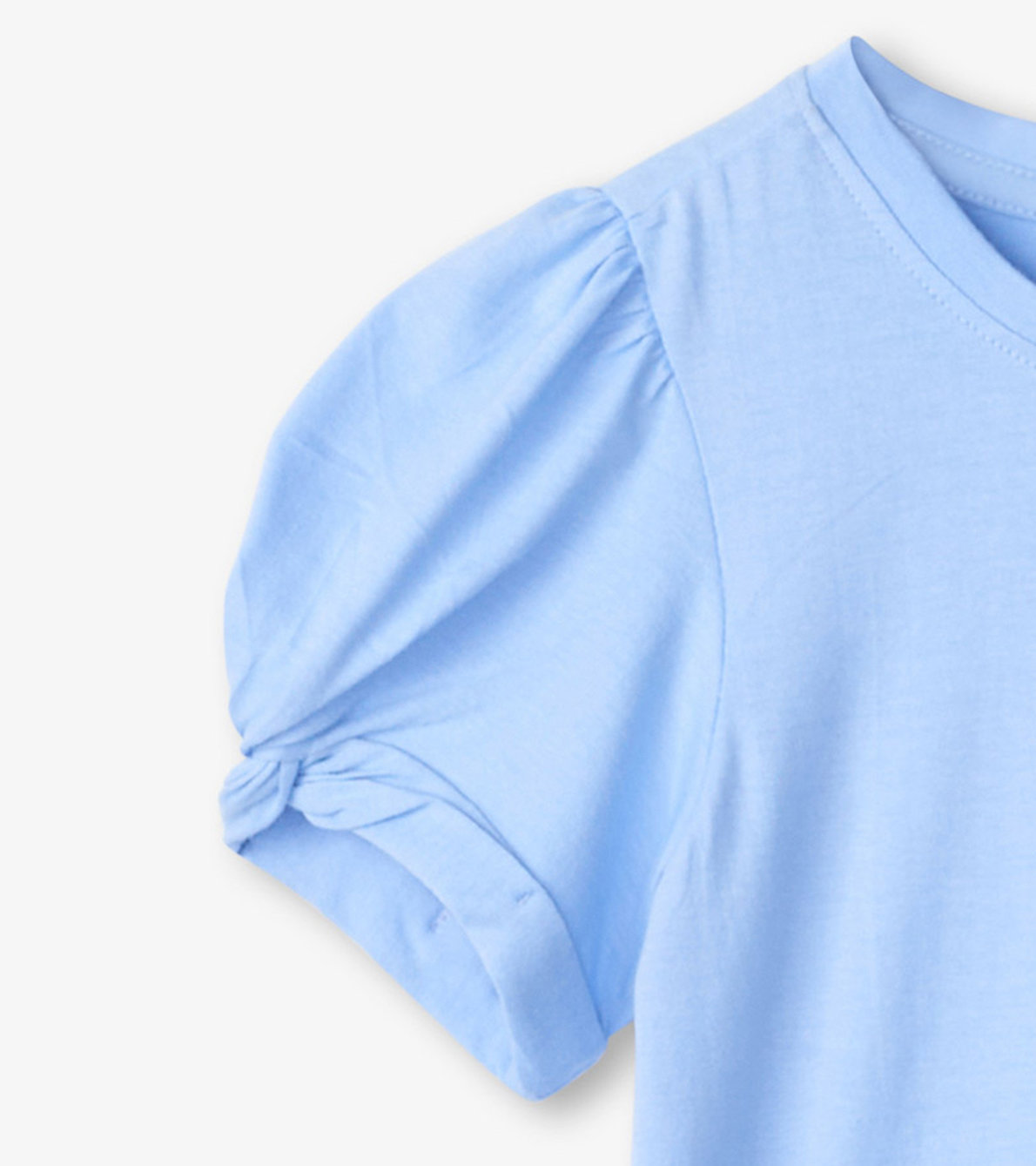 View larger image of Girls Vista Blue Twisted Sleeve Tee