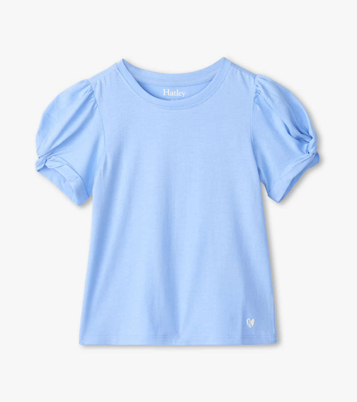 Agrandir l'image de T-shirt à manches torsadées – Bleu Vista