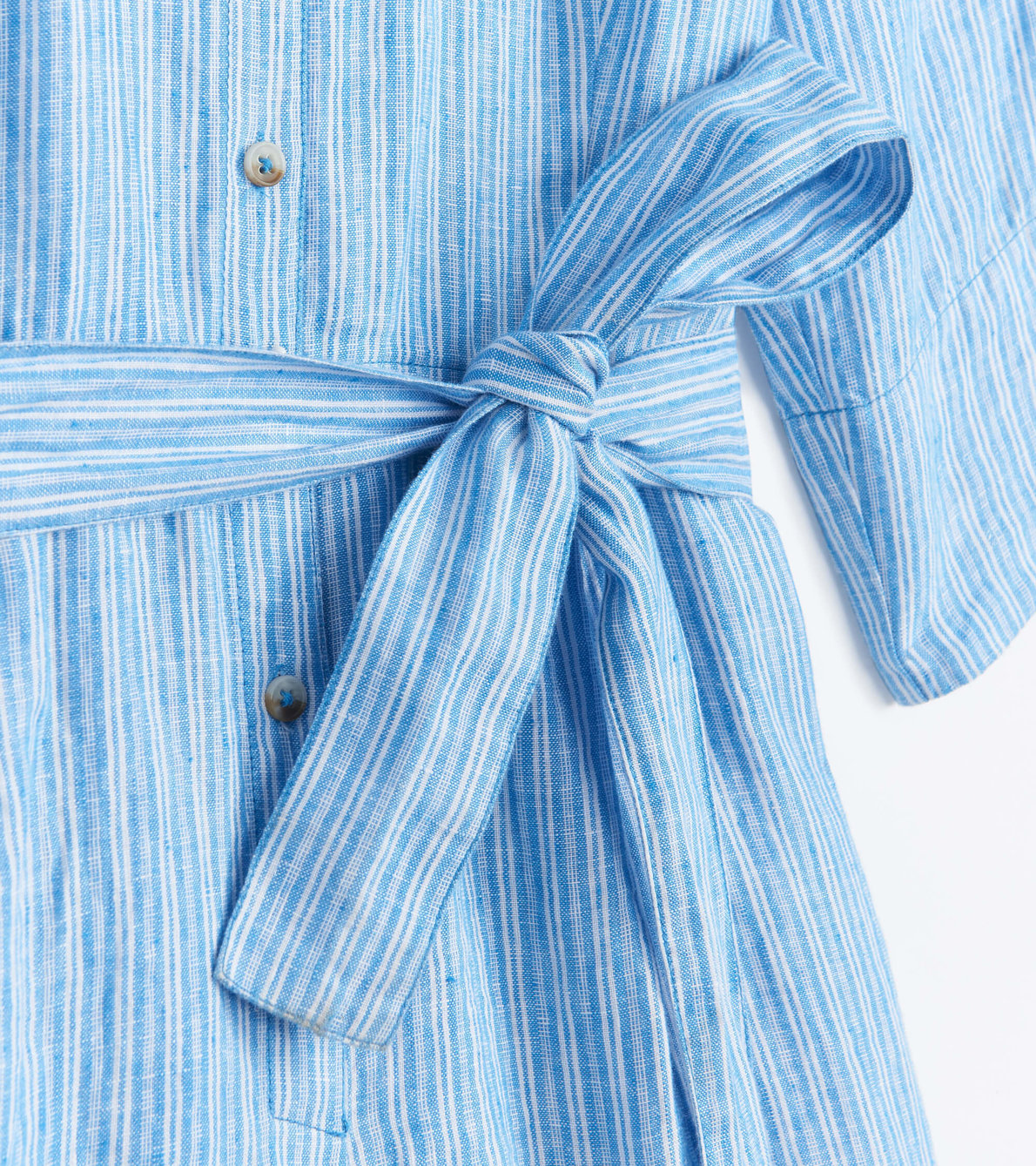 Agrandir l'image de Combinaison courte Giselle – Rayures bleu français