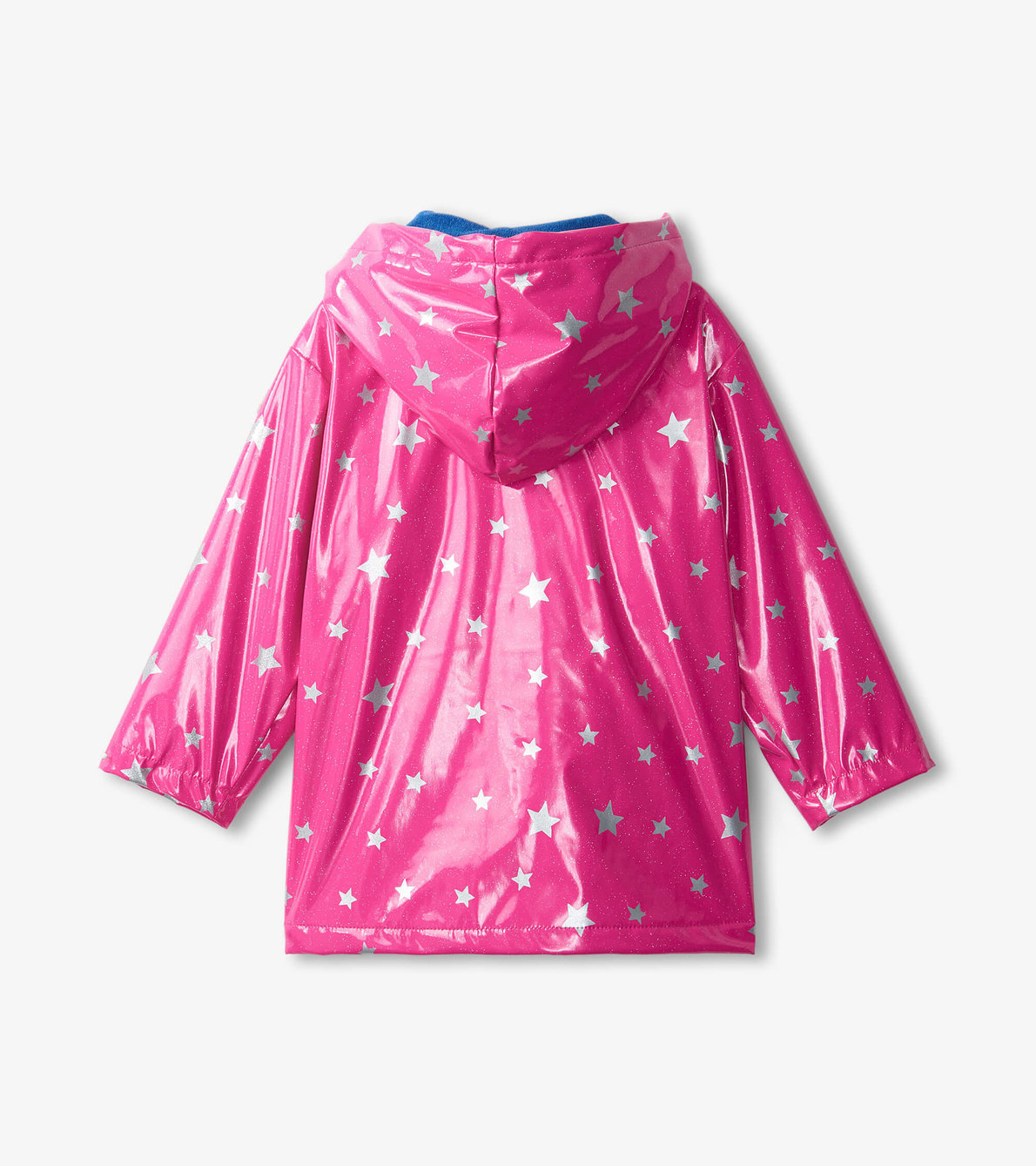 View larger image of Girls Glitter Stars Button-Up Rain Jacket