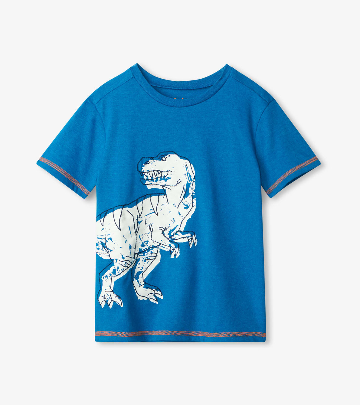 Agrandir l'image de T-shirt à imprimé qui brille dans le noir – Dinosaure 