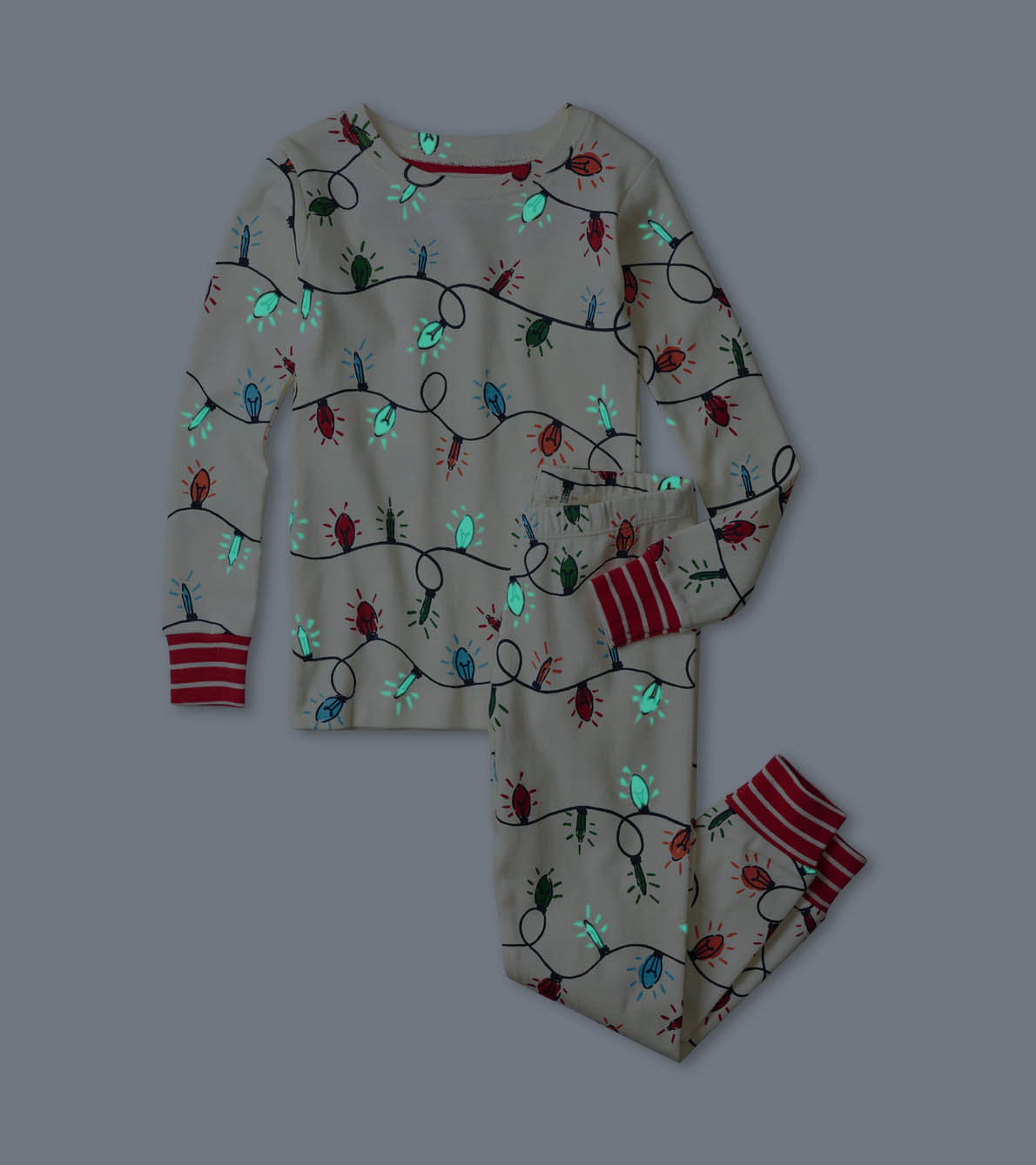 View larger image of Glowing Holiday Lights Pajama Set