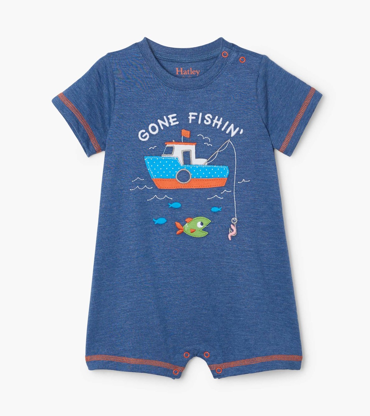 View larger image of Gone Fishin' Baby Romper