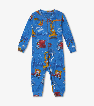 Good Night Construction Site Infant Coverall