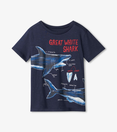 T-shirt à imprimé – Grand requin blanc