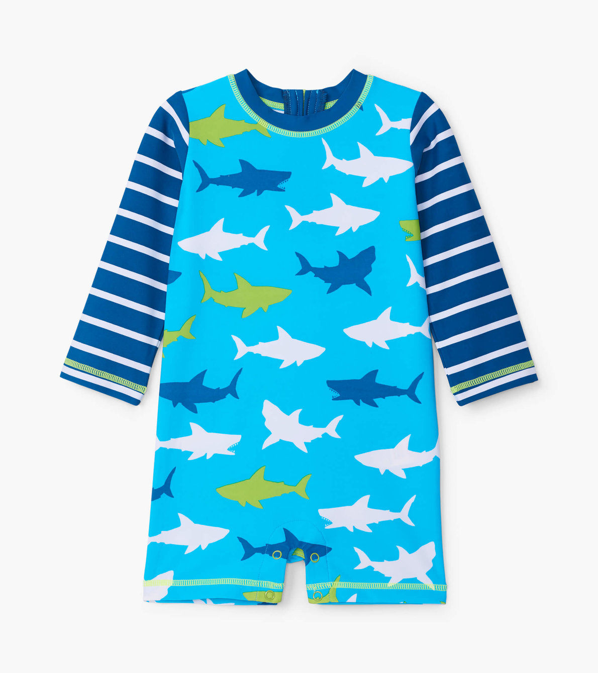 View larger image of Great White Sharks Baby Rashguard One-Piece