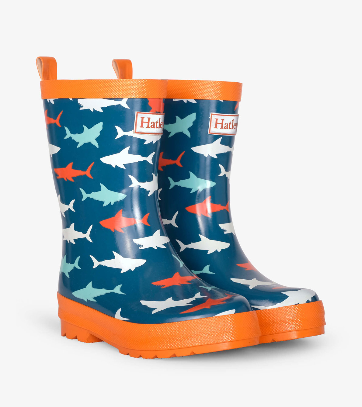 View larger image of Great White Sharks Shiny Rain Boots