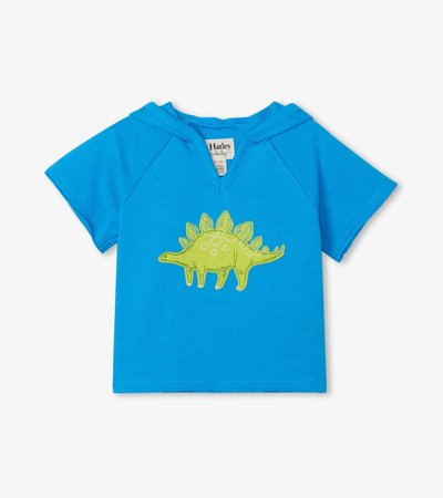 T-shirt à capuchon pour bébé – Dinosaure vert