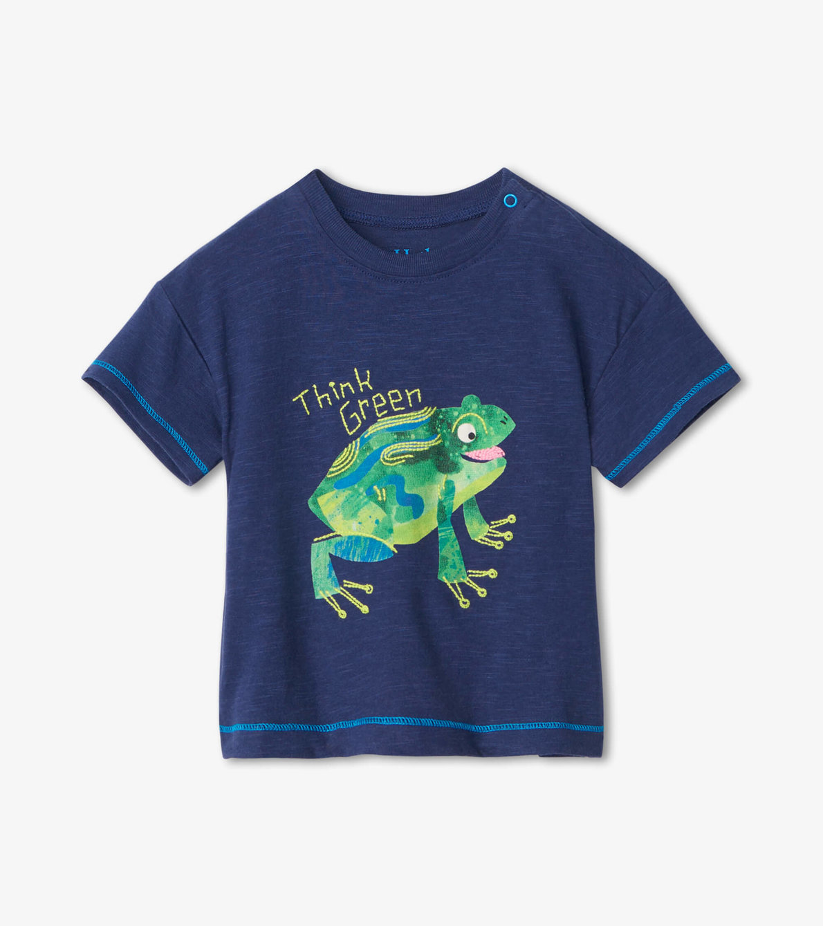 Agrandir l'image de T-shirt à imprimé pour bébé – Grenouille écolo