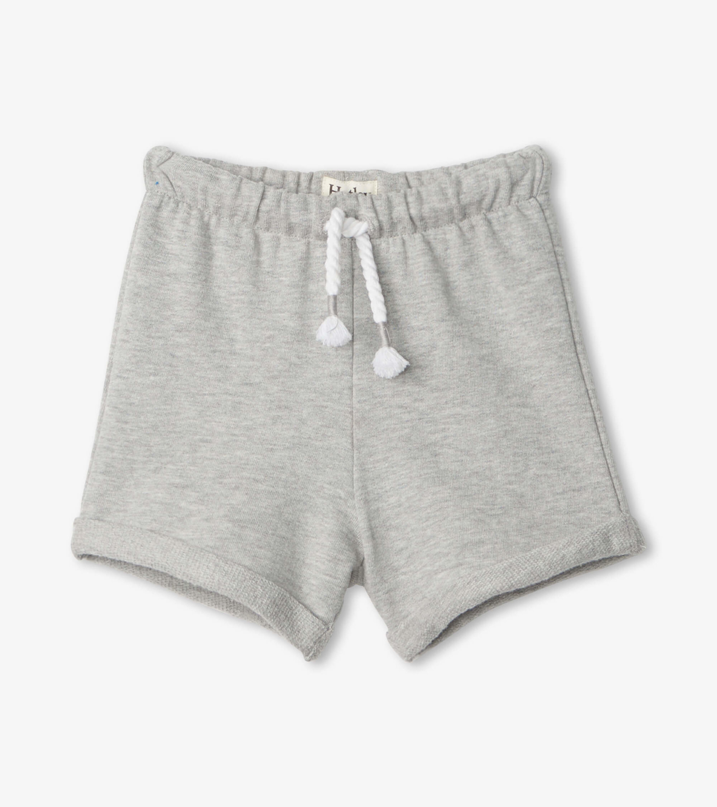 Grey French Terry Baby Shorts - Hatley US