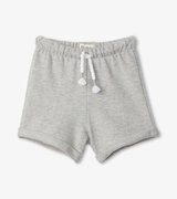 Grey French Terry Baby Shorts