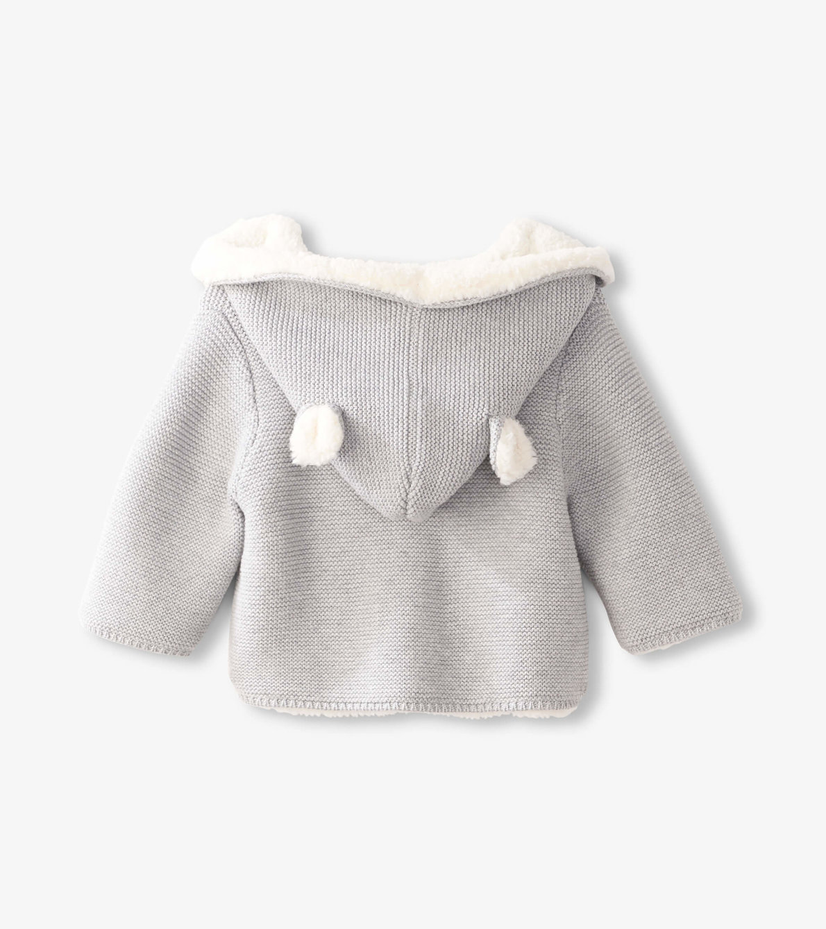 View larger image of Grey Melange Sherpa Lined Baby Sweater