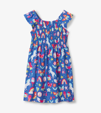 Groovy Doodle Smocked Dress