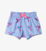 Happy Hummingbirds Baby Woven Paper Bag Shorts