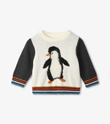 Happy Penguin Baby Sweater