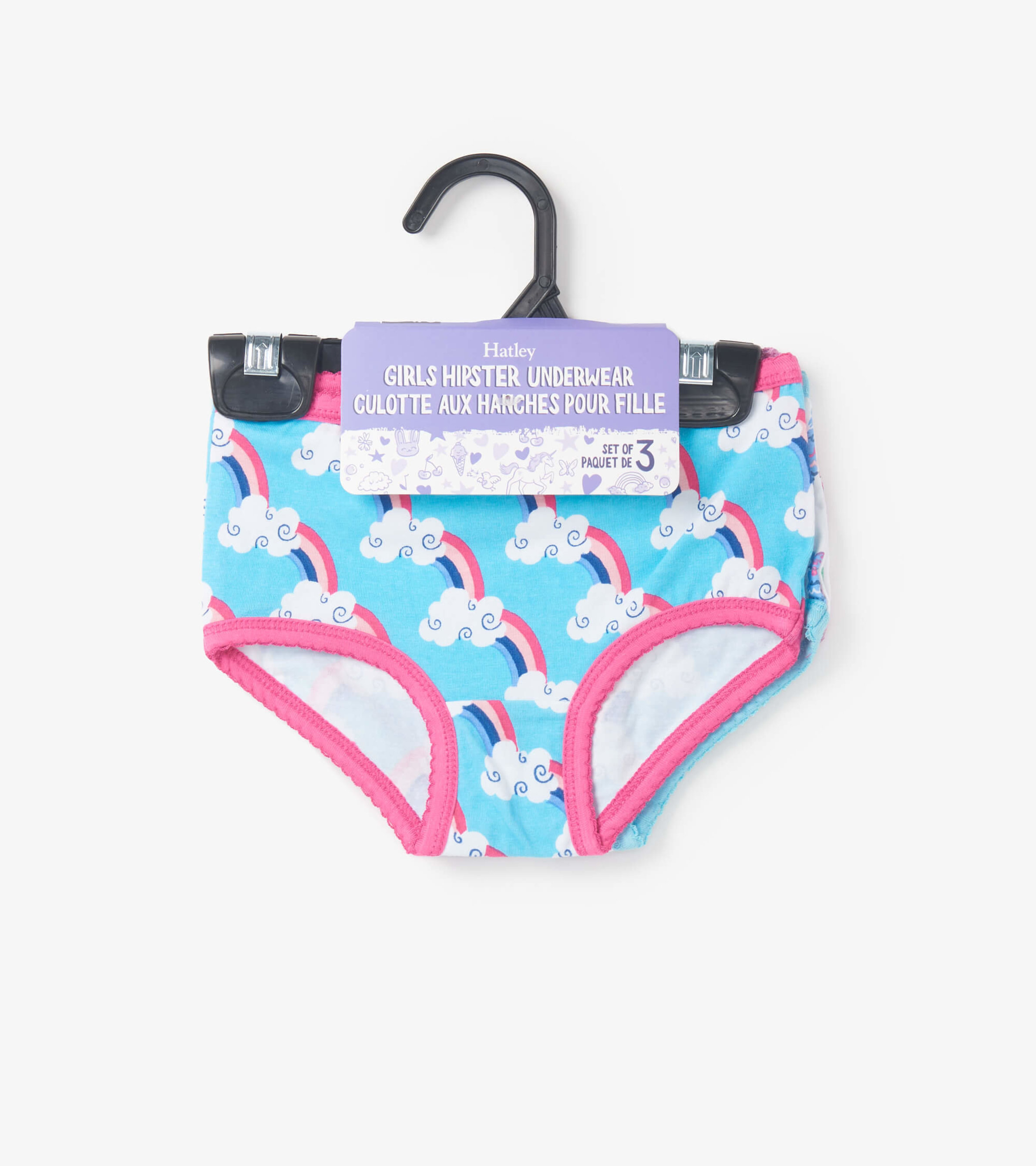 Happy Prints Girls Hipster Underwear 3 Pack - Hatley US