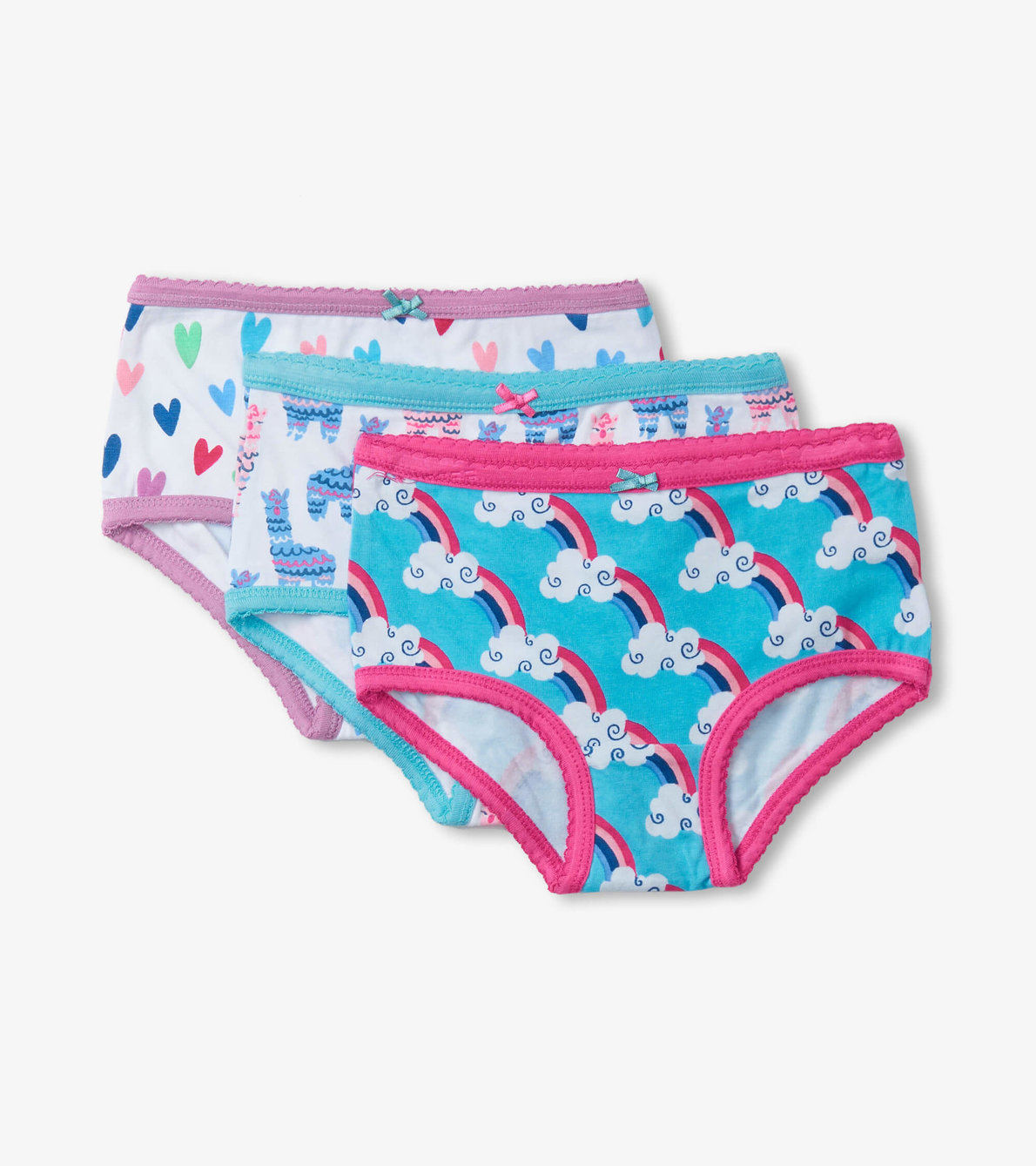 View larger image of Happy Prints Girls Hipster Underwear 3 Pack