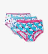 Print Girls Underwear Macaroon Road Trip Stripe - Tip Toes