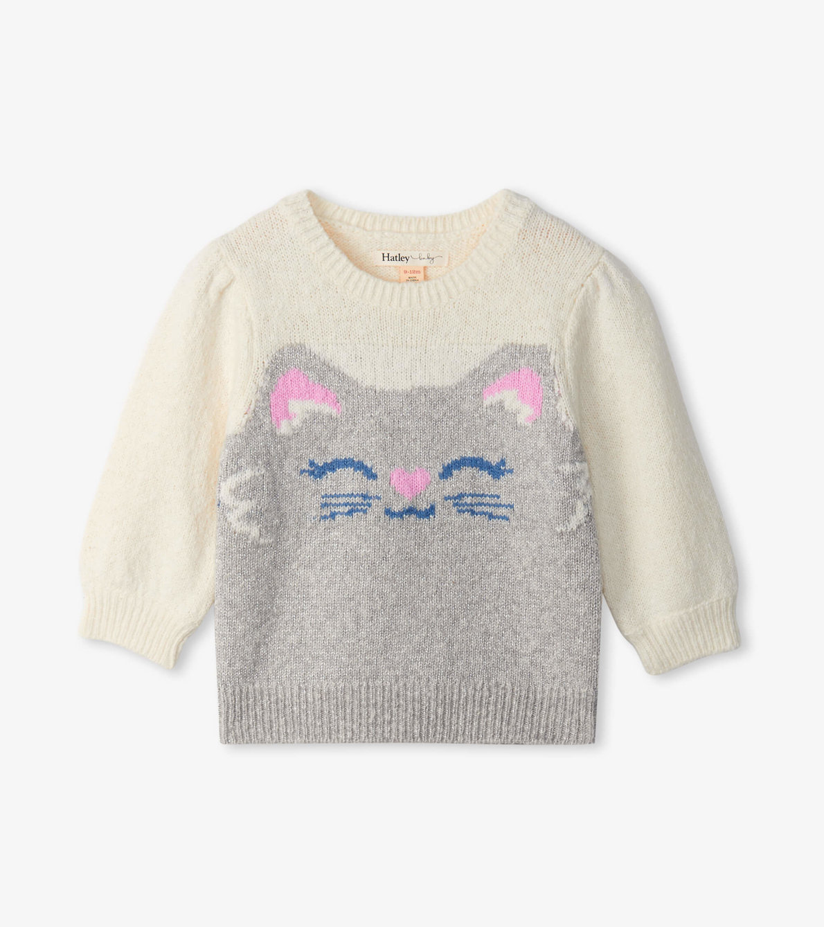 View larger image of Happy Shimmer Kitty Baby Sweater