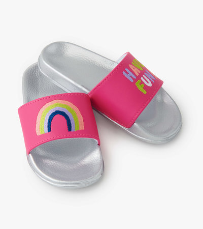 Have Fun Rainbow Slide On Sandals