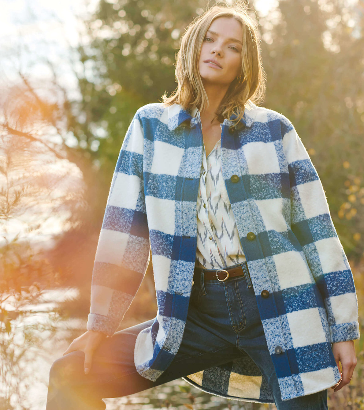 View larger image of Hayden Overshirt - Blue Plaid