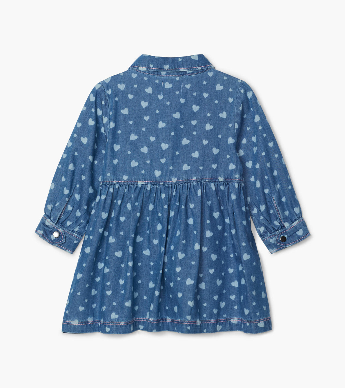 View larger image of Heart Cluster Baby Denim Dress