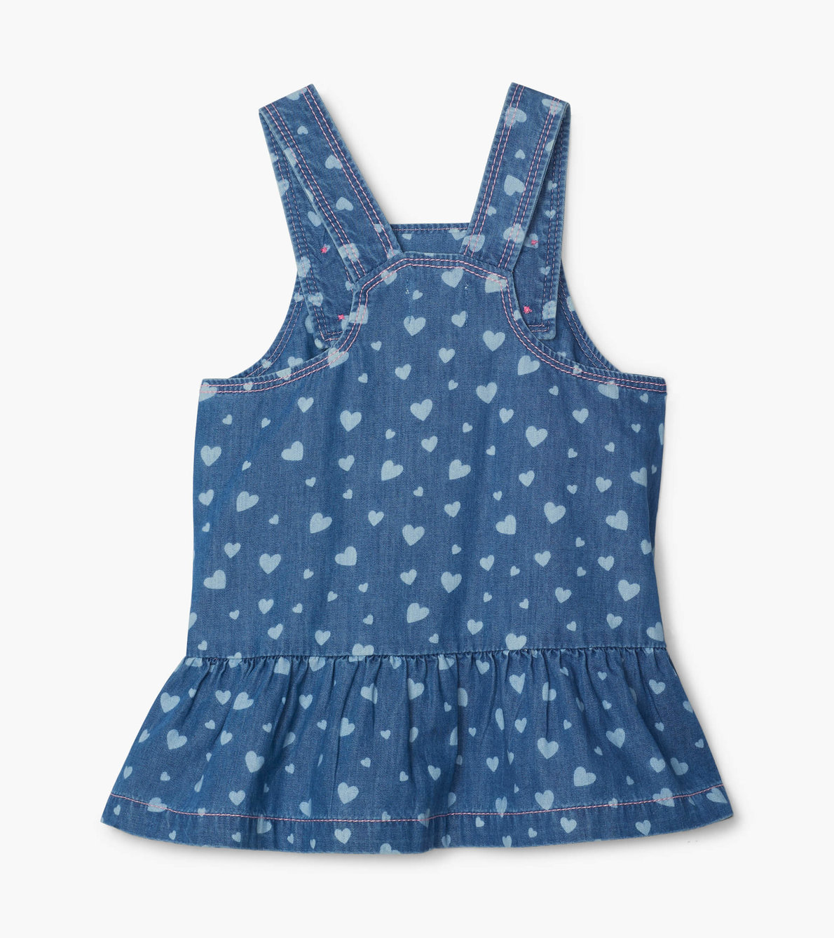 View larger image of Heart Cluster Baby Flounce Hem Pinafore